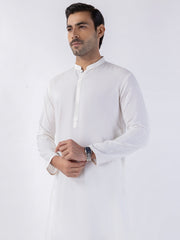 White Blended Kurta - AL-K-1224