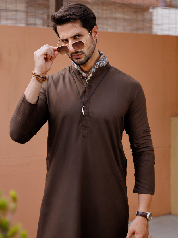 Green Blended Kurta - AL-K-1227