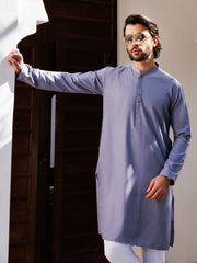 Light Purple Blended Kurta - AL-K-1240