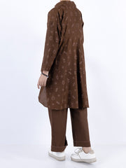 Dark Brown Cambric Kurti - ALT-LK-1098 - Almirah Online