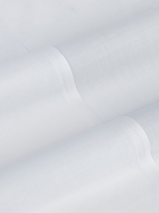 White Blended Unstitched Fabric - AL-UN-JHR-15042