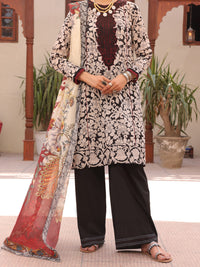 Black & White Lawn 3 Piece Unstitched - ALP-3PS-1604