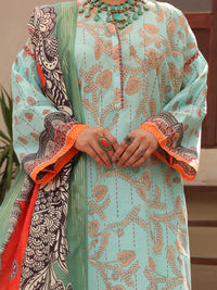 Aqua Lawn 3Pc Unstitched - ALP-3PS-1605
