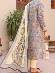 Multicolor Lawn 3 Piece Unstitched - ALP-3PS-1609