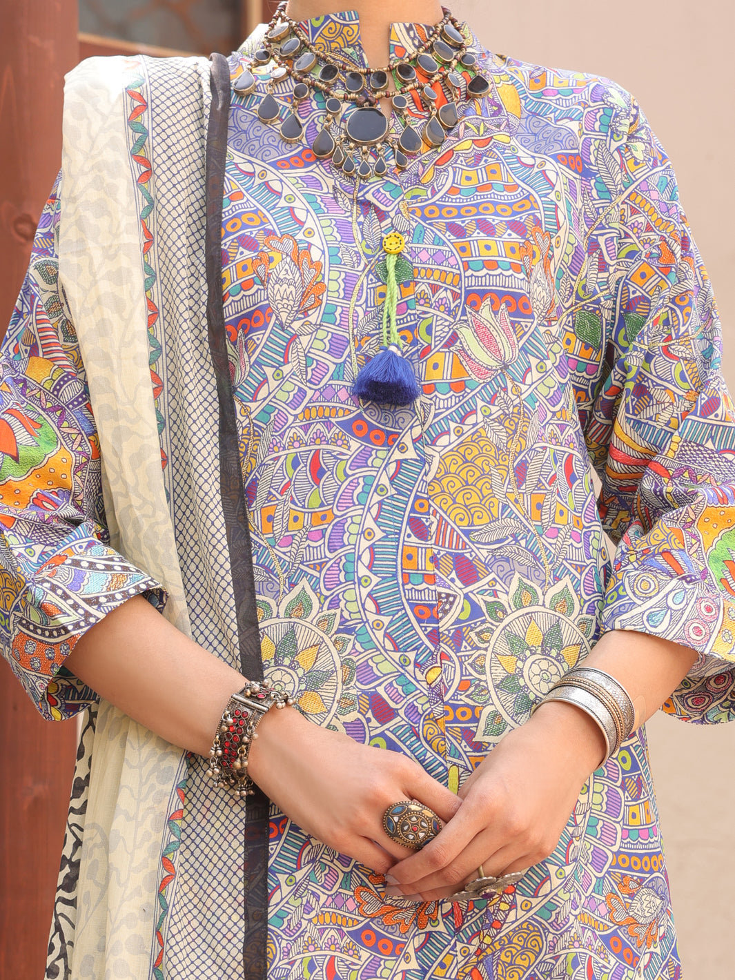 Multicolor Lawn 3Pc Unstitched - ALP-3PS-1609