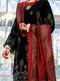 Black Poly-Cotton 3Pc Stitched - ALP-3PS-1620