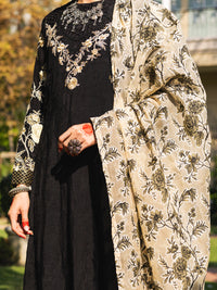 Black Maple Silk 3Pc Unstitched - ALP-3PS-1660