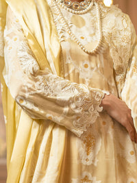 Cream Silk 3Pc Stitched - ALP-3PS-1666