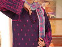 Purple Dobby Lino Kara 3 Piece Stitched - ALP-3PS-1668