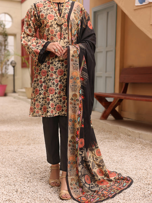 Beige Lawn 3Pc Unstitched - ALP-3PS-1674
