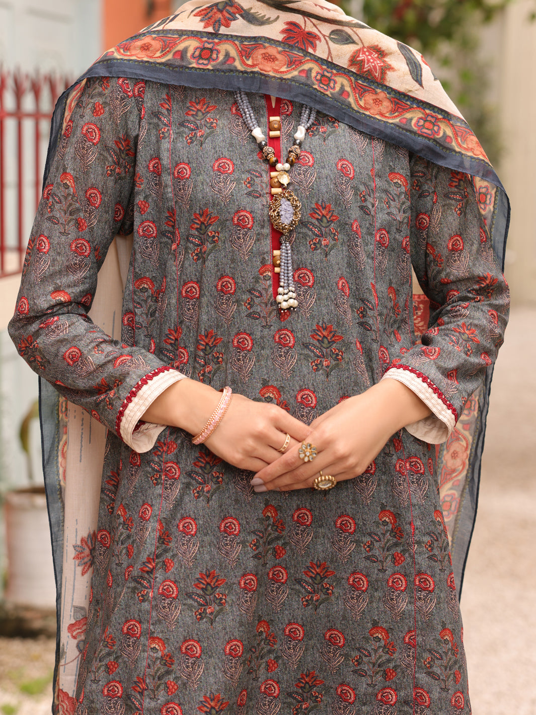Sage Green Lawn 3Pc Unstitched - ALP-3PS-1675