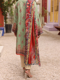 Pista Green Lawn 3 Piece Unstitched - ALP-3PS-1676