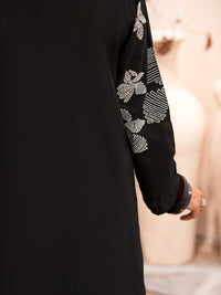 Black Cambric 2Pc Stitched - ALP-2PS-LKS-1706B