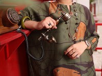 Army Green Cambric Tunic - ALP-LK-1713