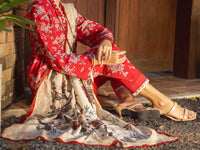 Red Lawn 3Pc Unstitched - ALP-3PS-1717