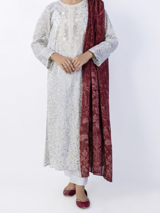 Silver Lawn 3Pc Stitched - ALP-3PS-1718
