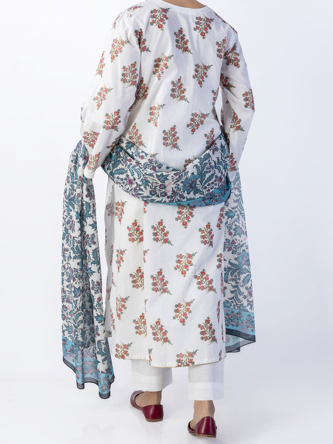 Off White Lawn 3Pc Unstitched - ALP-3PS-1720
