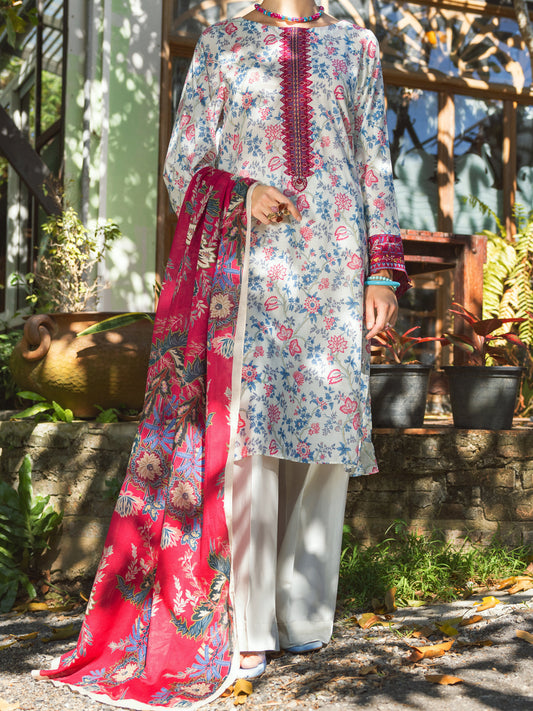 Multicolor Lawn 3Pc Unstitched - ALP-3PS-1721