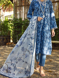 Blue Lawn 3Pc Unstitched - ALP-3PS-1724