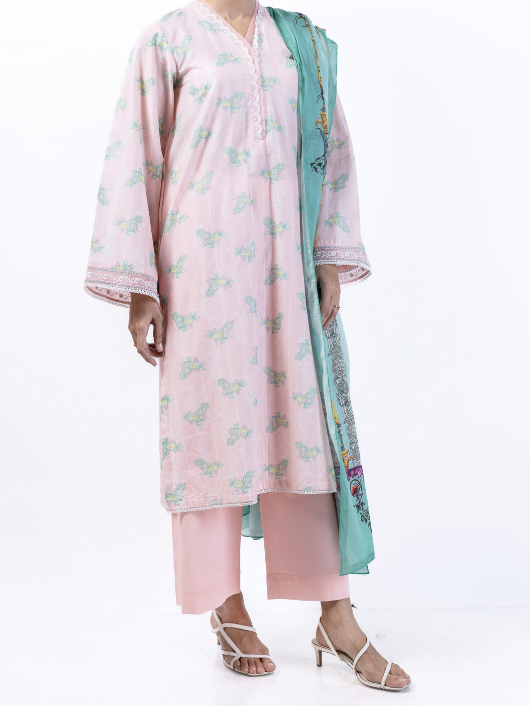 Pink Lawn 3Pc Unstitched - ALP-3PS-1725