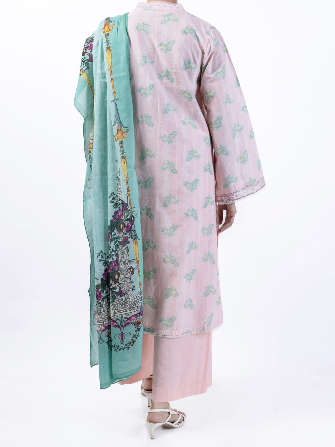 Pink Lawn 3Pc Unstitched - ALP-3PS-1725