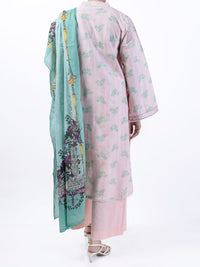 Pink Lawn 3Pc Unstitched - ALP-3PS-1725