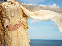 Off White Dyed Lawn 3 Piece Unstitched - ALP-3PS-1727
