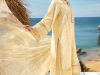 Off White Dyed Lawn 3 Piece Unstitched - ALP-3PS-1727