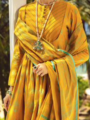 Mustard Lawn 3 Piece Stitched - ALP-3PS-1735