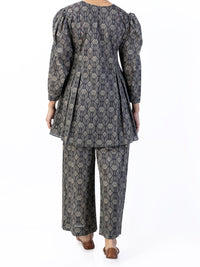 Charcoal Lawn 2Pc Unstitched - ALP-2PS-1736