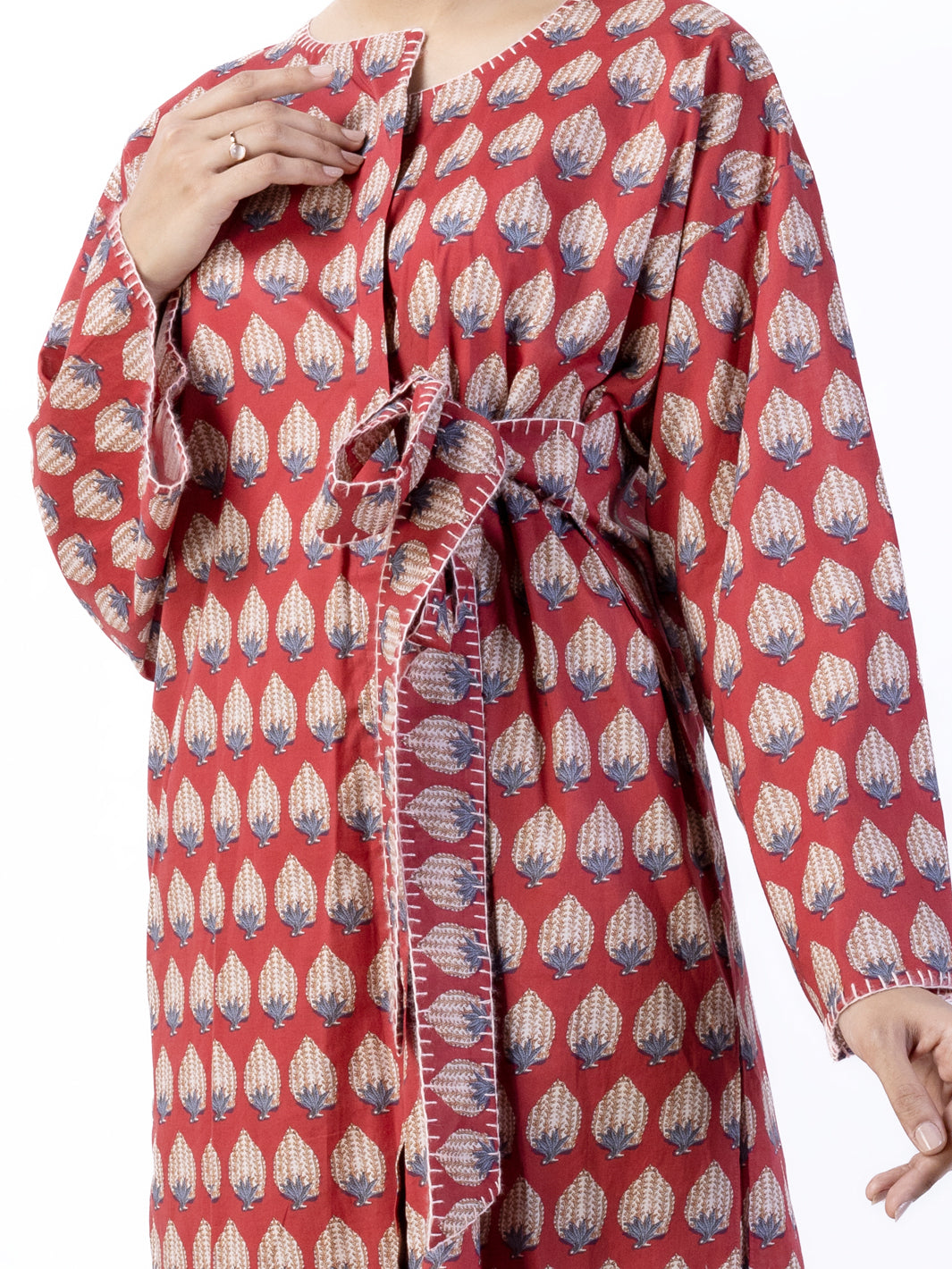 Red Lawn 2 Piece Stitched - ALP-2PS-LKS-1737 - Almirah Online