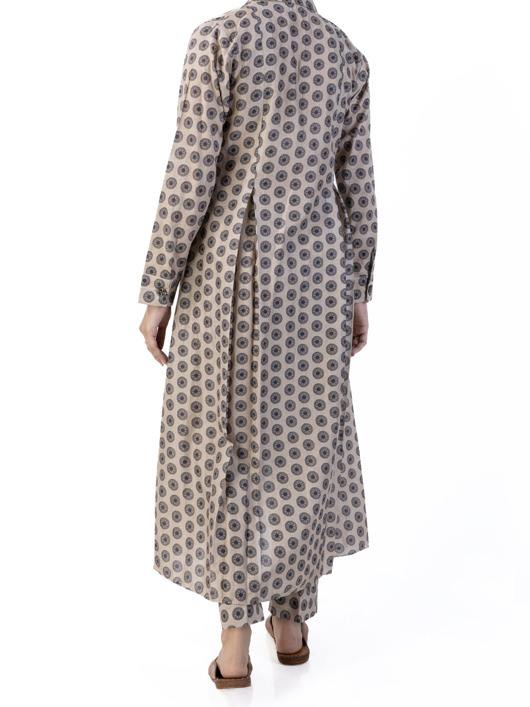 Beige Lawn 2 Piece Unstitched - ALP-2PS-1739 - Almirah Online