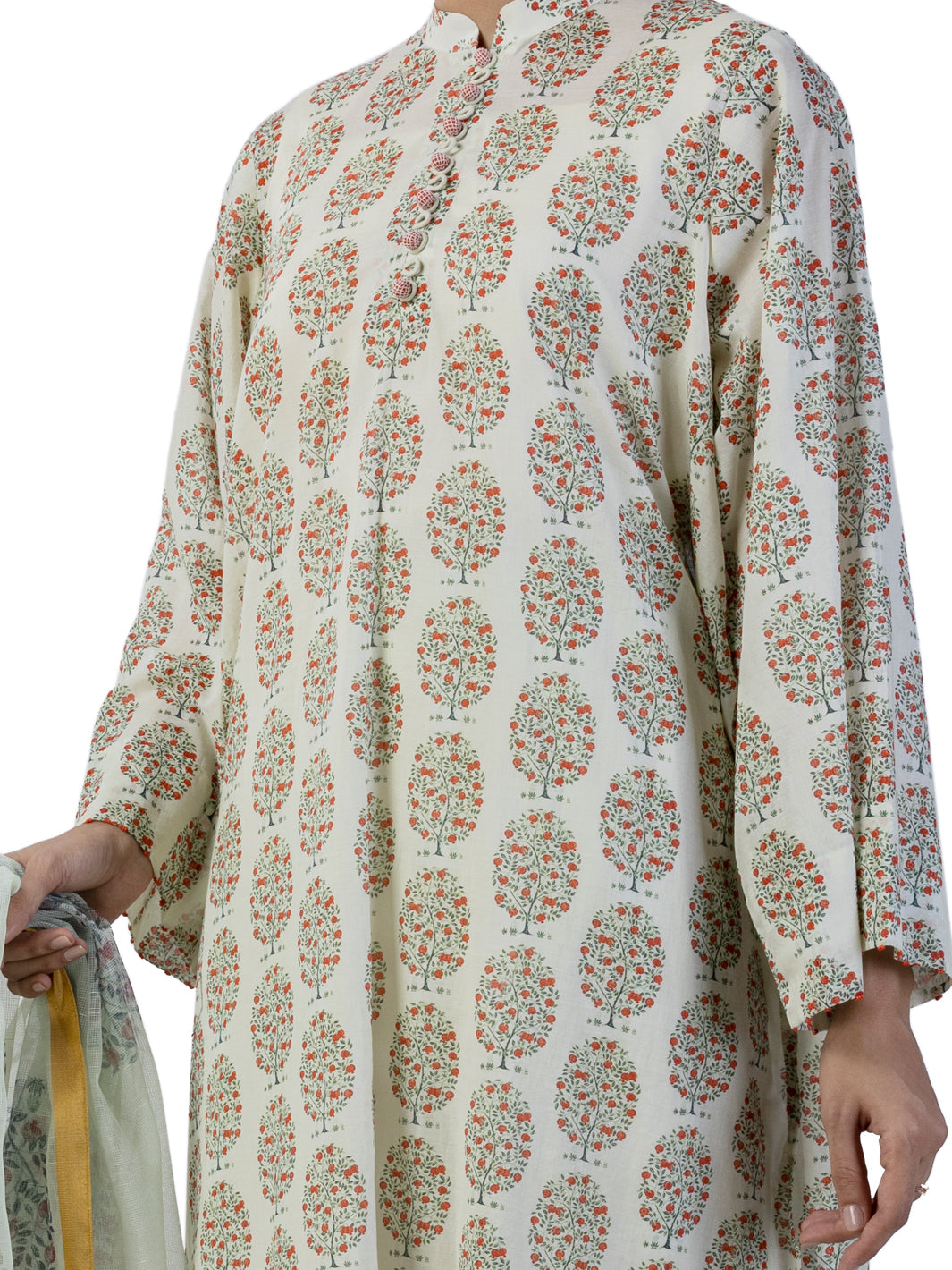 Pista Green Lawn 2 Piece Unstitched - ALP-2PS-1746 - Almirah Online