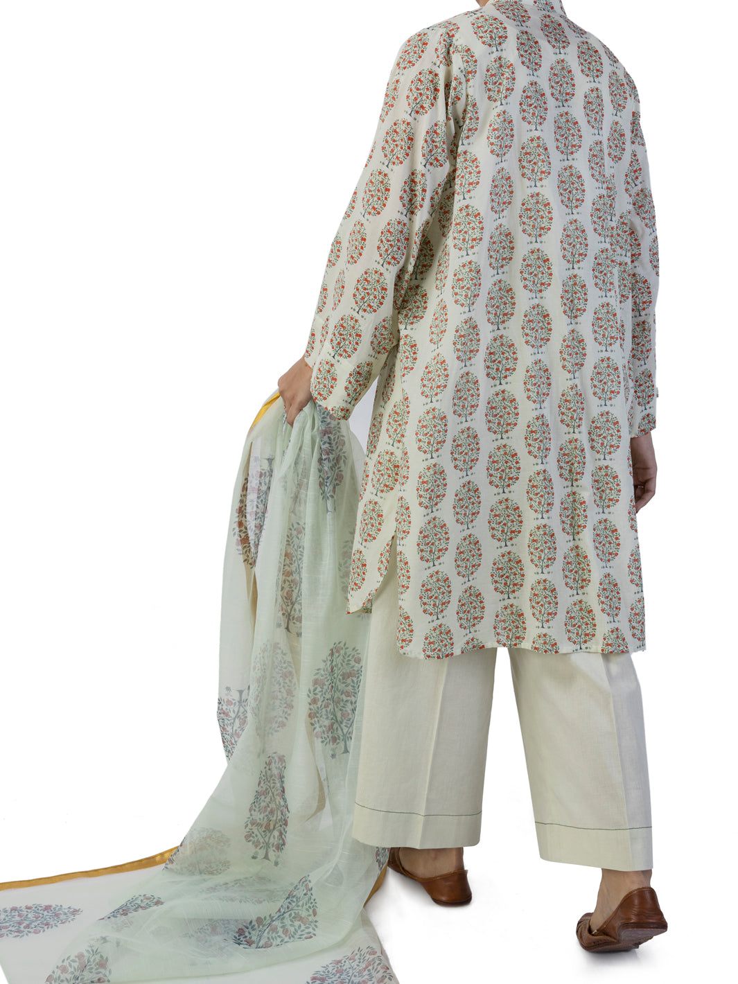 Pista Green Lawn 2 Piece Unstitched - ALP-2PS-1746 - Almirah Online