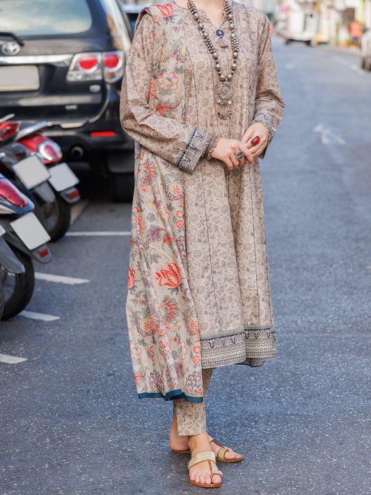 Grey Lawn 3 Piece Unstitched - ALP-3PS-1753 - Almirah Online