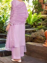 Light Purple Jacquard 3 Piece Stitched - ALP-3PS-1766