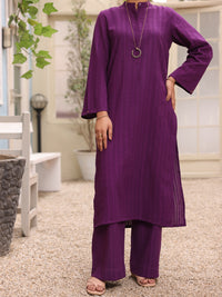 Purple Lino Kara 2 Piece Stitched - ALP-2PS-LKS-1770