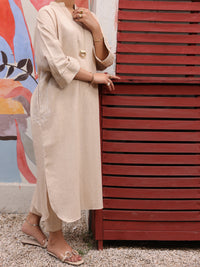 Off White Linen 2 Piece Stitched - ALP-2PS-LKS-1772