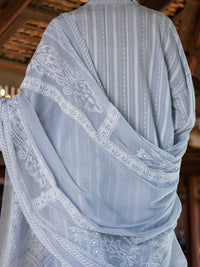 Grey Jacquard 3Pc Stitched - ALP-3PS-1780