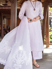 Lilac Yarn-Dyed 3 Piece Stitched - ALP-3PS-1781 - Almirah Online