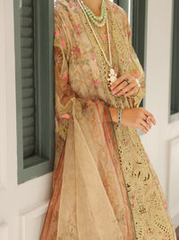 Olive Green Poly-Lawn 3Pc Unstitched - ALP-3PS-1782