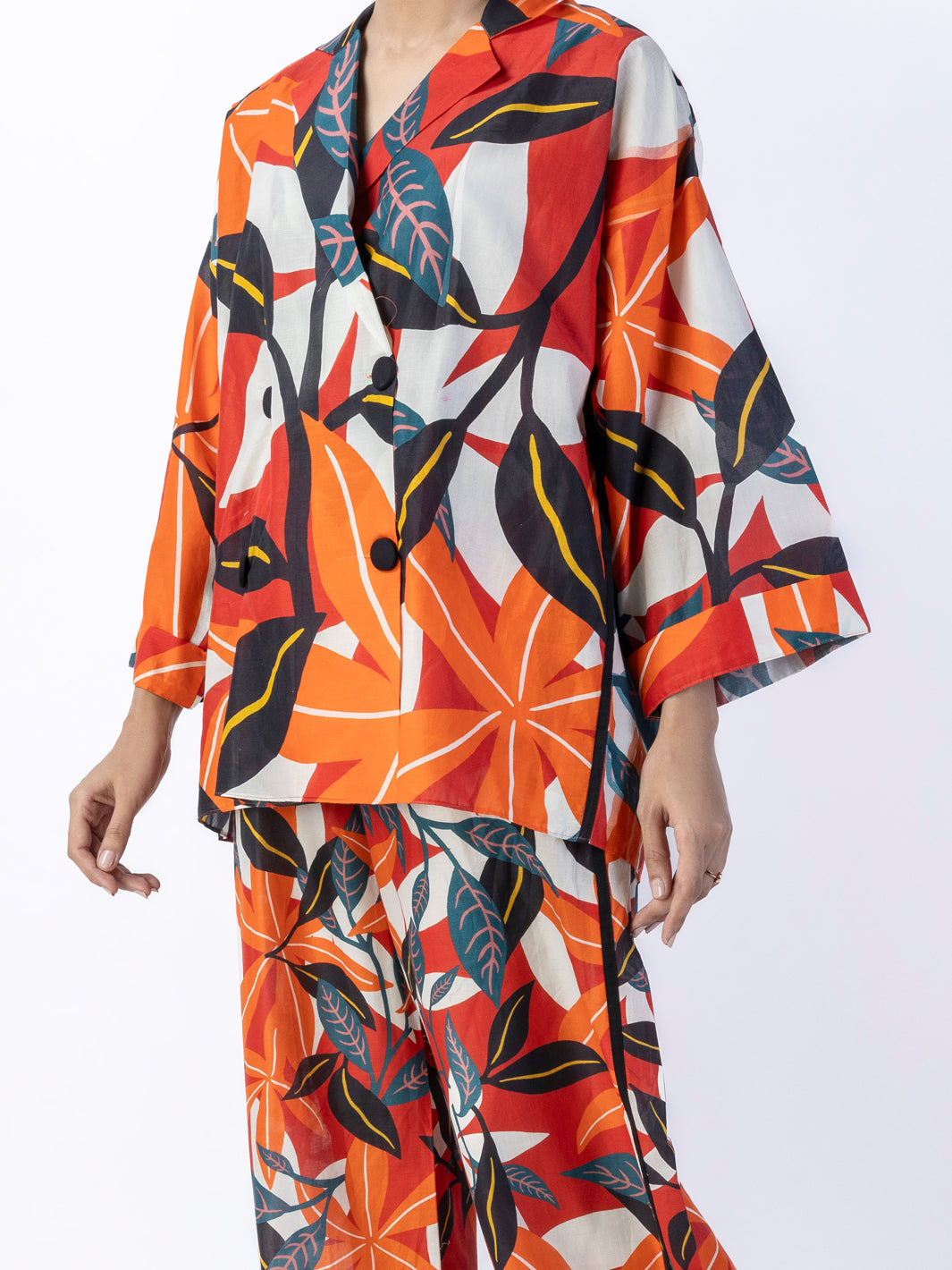 Orange Lawn 2 Piece Unstitched - ALP-2PS-1790 - Almirah Online