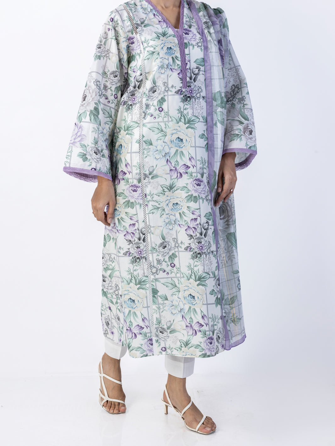 Light Green Lawn 2 Piece Unstitched - ALP-2PS-1792 - Almirah Online
