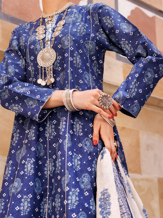 Blue Lawn 3 Piece Stitched - ALP-3PS-1894 - Almirah Online