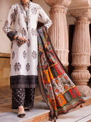 Black & White Lawn 3 Piece Stitched - ALP-3PS-1896 - Almirah Online