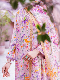 Pink Maple Silk 3 Piece Unstitched - ALP-3PS-1909