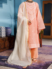 Light Pink Poly Cotton 3 Piece Unstitched - ALP-3PS-1927 - Almirah Online