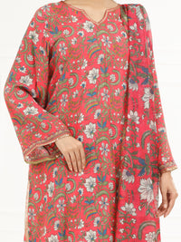 Mehndi Green Yarn Dyed 3Pc Stitched - ALP-3PS-1931