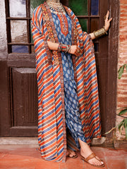 Blue Poly-Lawn 3 Piece Stitched - ALP-3PS-1956A - Almirah Online