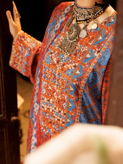 Multicolor Poly-Lawn 3 Piece Unstitched - ALP-3PS-1958A - Almirah Online